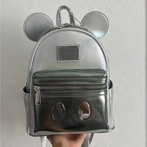 Loungefly 100 Years Iridescent Mini Backpack NWT